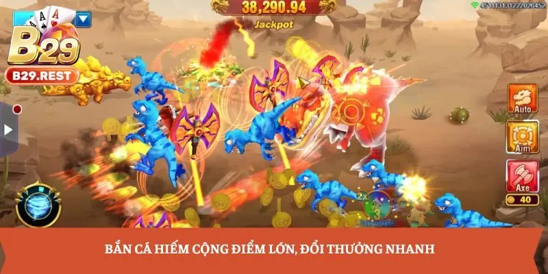 Bắn cá hiếm cộng điểm lớn, đổi thưởng nhanh