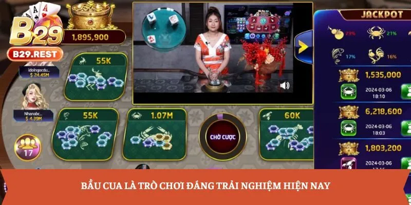 Bầu Cua là trò chơi đáng trải nghiệm hiện nay